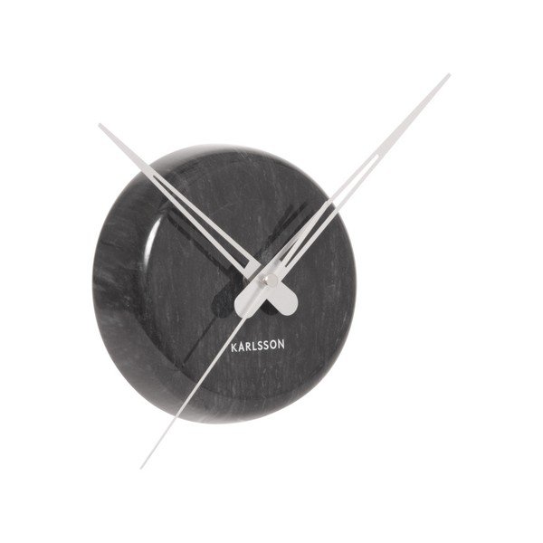 Czarny zegar Present Time Marble Dot-image-1