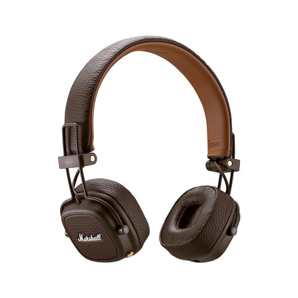 Brązowe słuchawki bezprzewodowe Marshall Major III