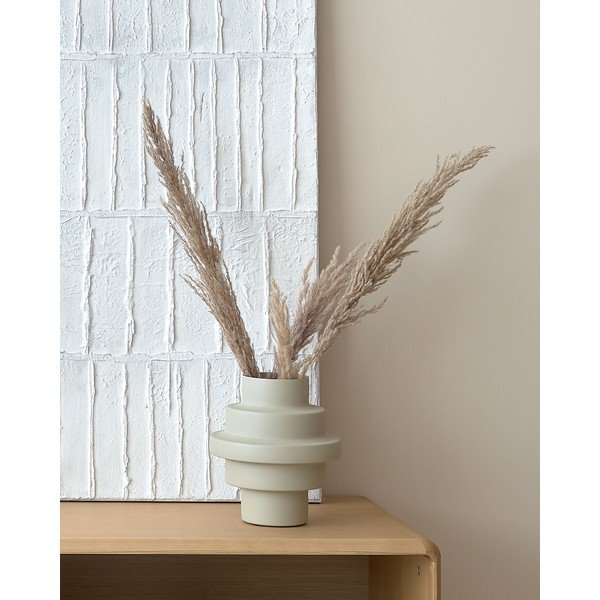 Beżowy stalowy wazon (wysokość 23 cm) Velia – Kave Home-image-1