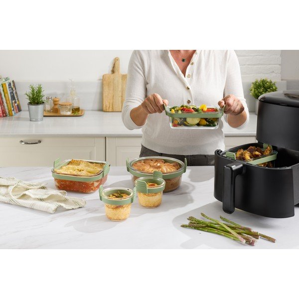 Szklana forma do pieczenia 20,5x19,5 cm – Lékué-image-2