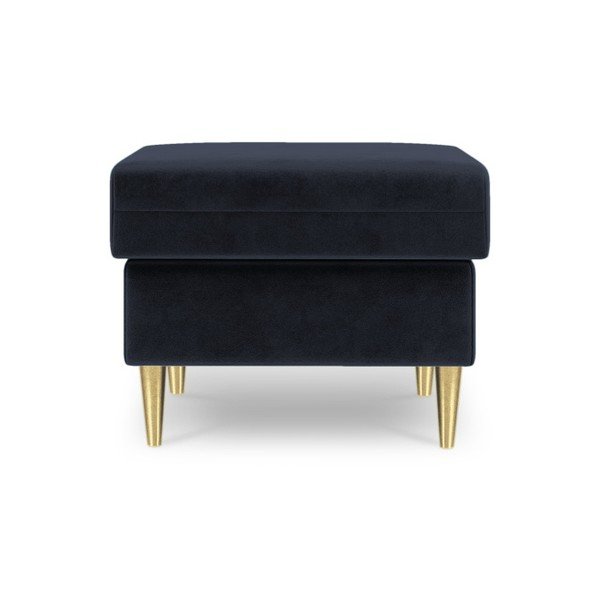 Ciemnoniebieski puf Mazzini Sofas Muguet, 60x45 cm-image-2