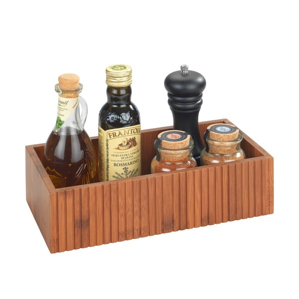 Bambusowy pojemnik w naturalnym kolorze 30x15x8 cm Mera – Wenko-image-4