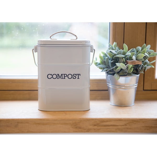 Szary pojemnik na odpadki organiczne Kitchen Craft Living Nostalgia,3 l-image-1