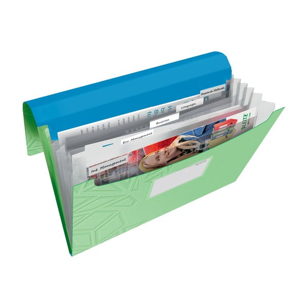Zielona teczka z przegródkami Leitz-image-1