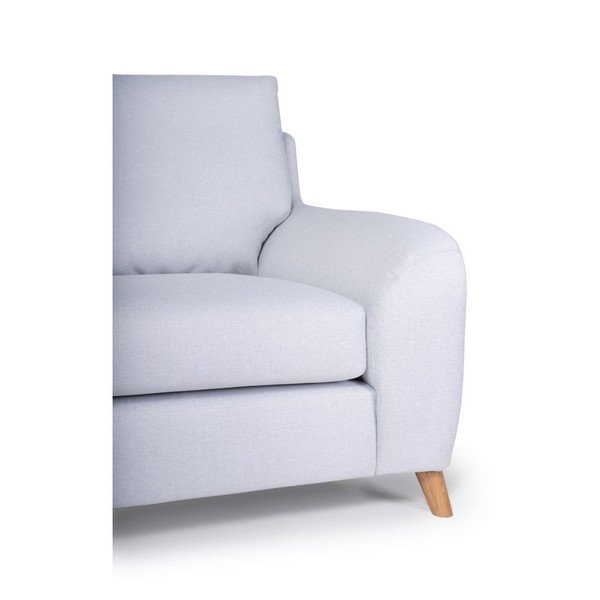 Jasnoszara sofa z szezlongiem po lewej stronie Scandic Lewis-image-3