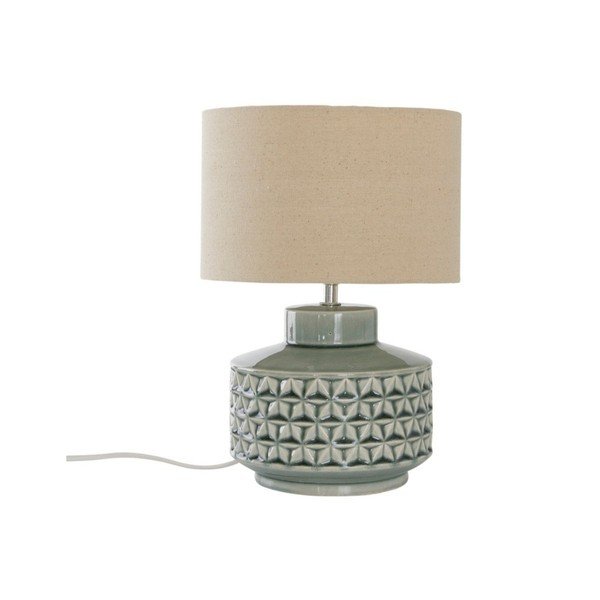 Szara/beżowa lampa stołowa ceramiczna (wysokość 35 cm) Monica – Jotex