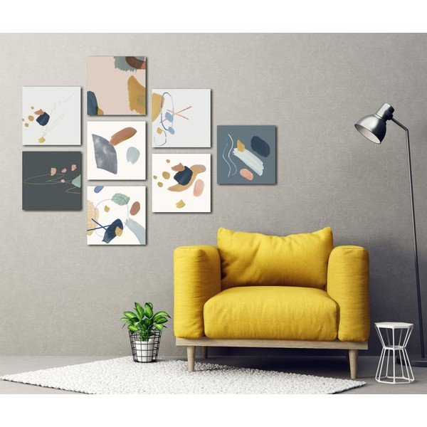 Zestaw 8 obrazów Insigne Pastel-image-1