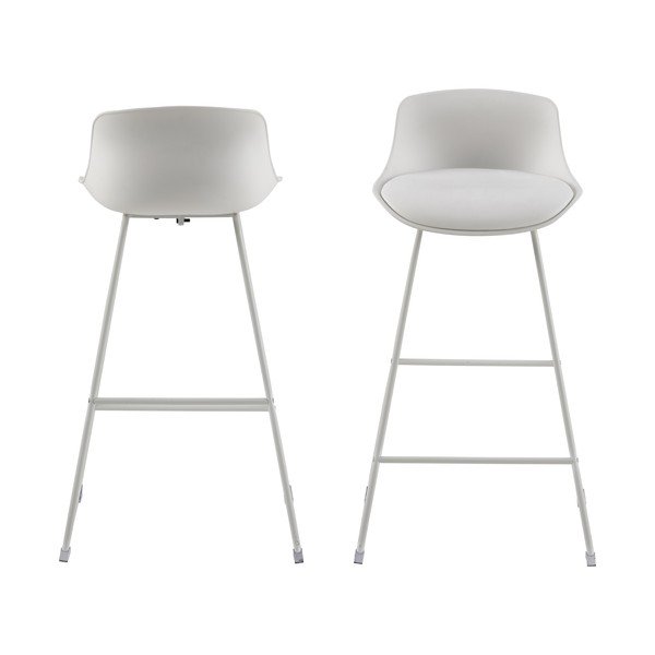 Biały hoker (wysokość siedziska 76 cm) Tina – Actona-image-3