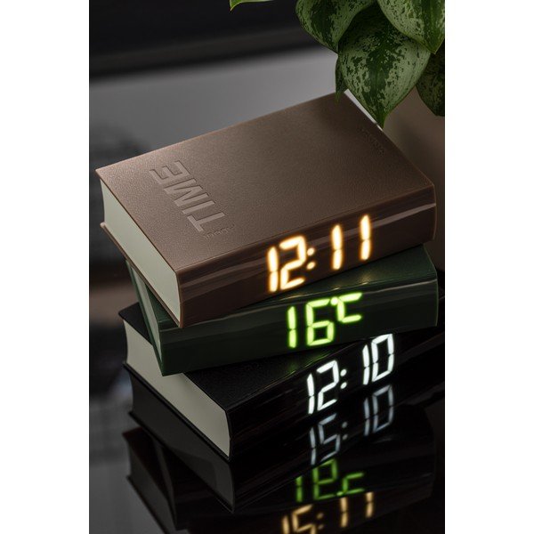 Zielony budzik LED Karlsson Book-image-1