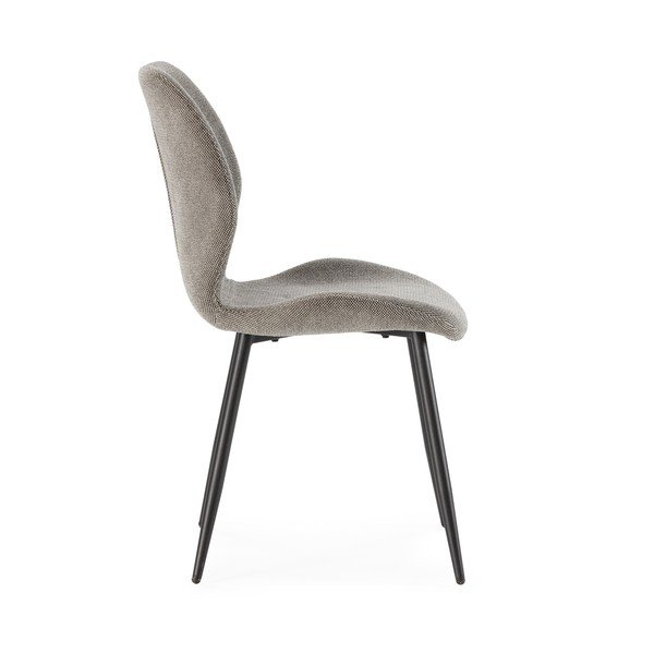 Jasnoszare tapicerowane krzesła zestaw 4 szt. Ansu – Marckeric-image-4