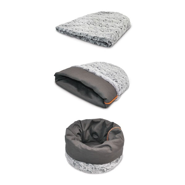 Szare legowisko dla czworonoga ø 45 cm Snuggle Bed 3in1 Husky Grey L – P.L.A.Y.-image-2