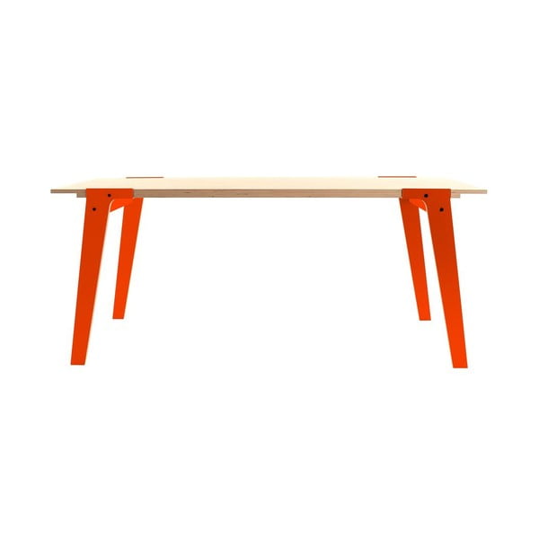 Pomarańczowy stół/biurko rform Switch, blat 200x90 cm