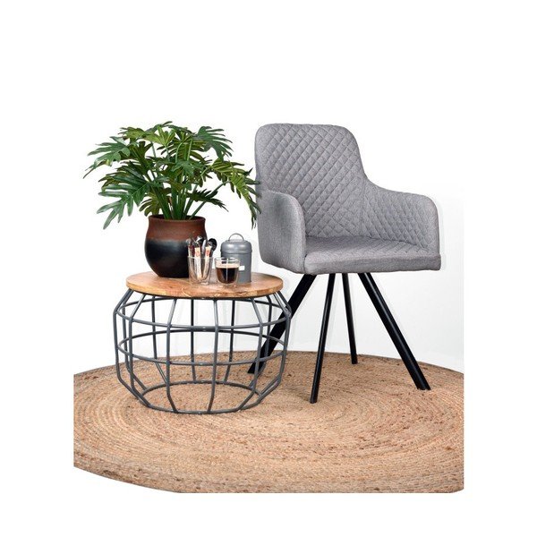 Brązowy okrągły dywan z juty ø 180 cm – LABEL51-image-1