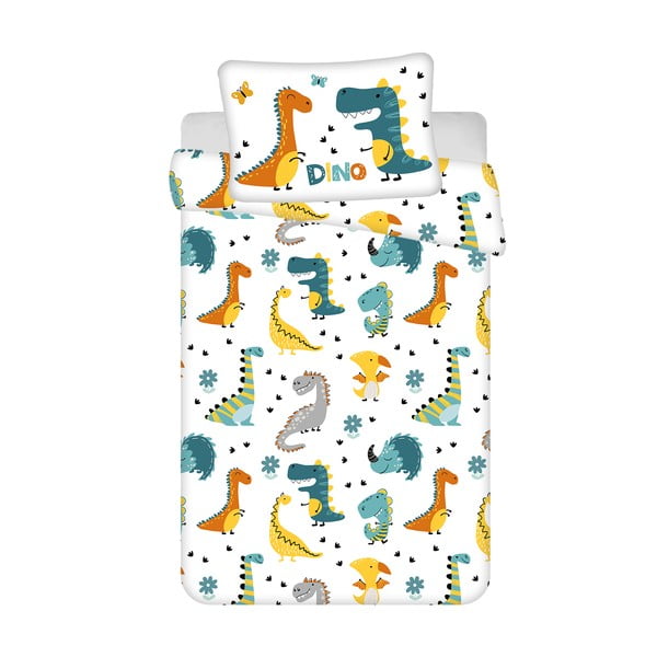 Bawełniana pościel dziecięca do łóżeczka 100x135 cm Dino World – Jerry Fabrics