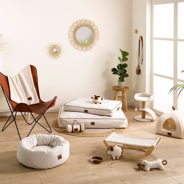 Kremowy koc dla psów 50x70 cm – Love Story-image-1