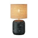 Czarna lampa stołowa z kloszem z juty (wys. 32,5 cm) Montagna – Markslöjd