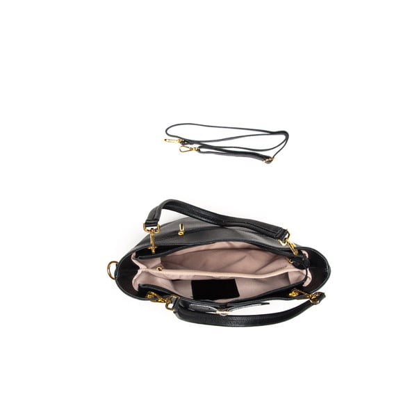 Torebka skórzana Zipper Nero-image-3