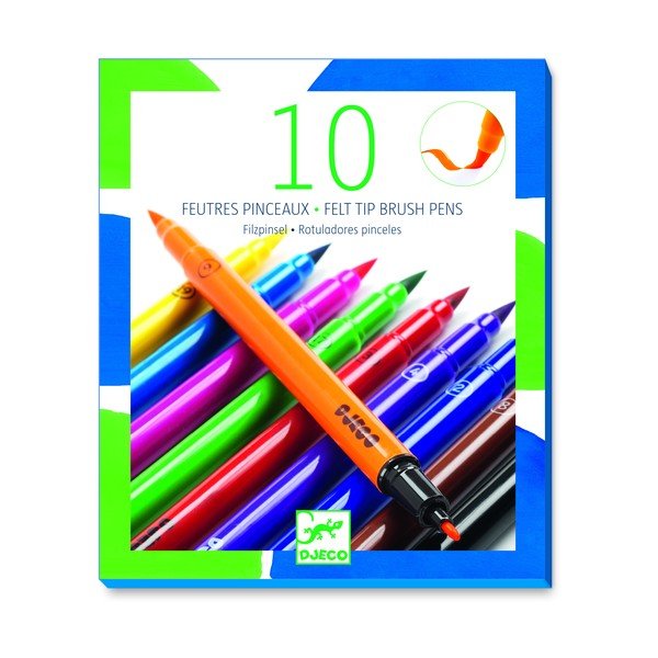 Zestaw 10 dwustronnych flamastrów Djeco-image-1