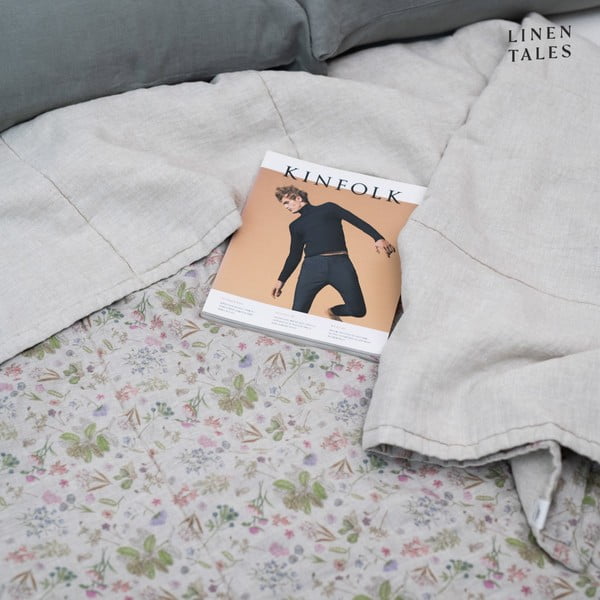 Lniana pikowana narzuta 200x220 cm Botany 2 & Melange – Linen Tales-image-3