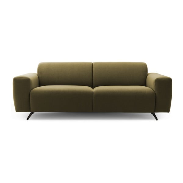 Ciemnozielona sofa 3-osobowa Mossø Ludo