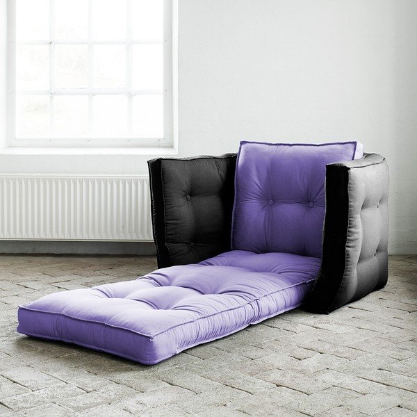 Fotel rokładany Karup Dice Violet/Gray-image-1