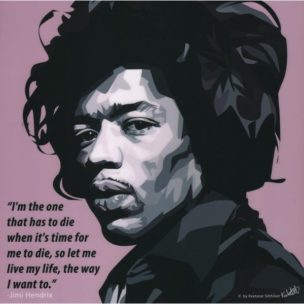 Obraz "Jimi Hendrix - I am the one that"