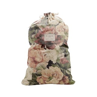 Worek na pranie z domieszką lnu Really Nice Things Bag Spring Flowers, wys. 75 cm