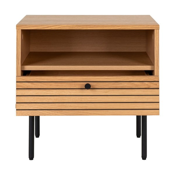 Stolik z blatem w dekorze dębu 40x50 cm Kyoto – House Nordic-image-3