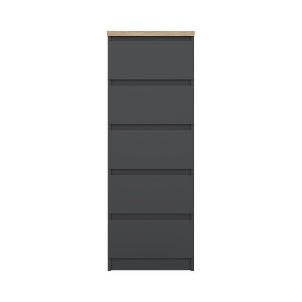 Ciemnoszara komoda 40x111x50 cm Naia – Tvilum-image-2