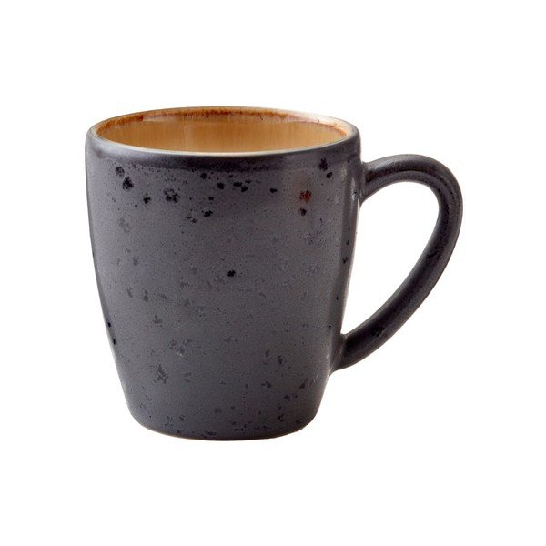 Czarny/w bursztynowym kolorze kamionkowy kubek 190 ml Gastro Black/Amber – Bitz
