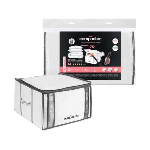 Tekstylny pojemnik do przechowywania ubrań próżniowy/usztywniany 42x25x25 cm Life – Compactor