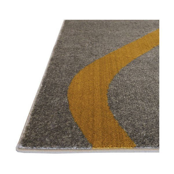 Szary dywan Webtappeti Swirl Yellow, 120x160 cm-image-1