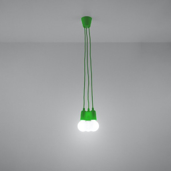 Zielona lampa wisząca 15x15 cm Rene – Sollux-image-4