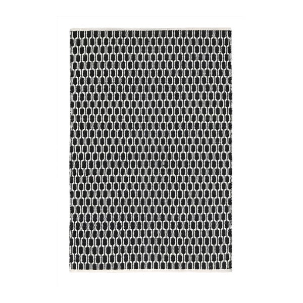 Czarno-biały dwustronny dywan zewnętrzny Green Decore Aria, 140x200 cm