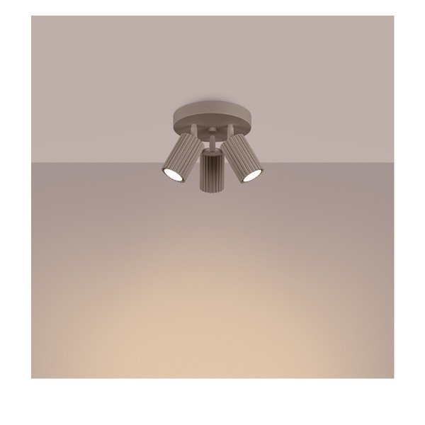 Szarobrązowa metalowa lampa punktowa Gleam – Sollux-image-1