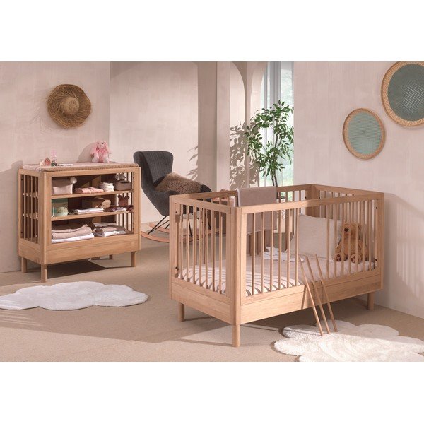 Zestaw mebli dla dzieci z litego drewna dębowego 2 szt. Forrest – Vipack-image-1