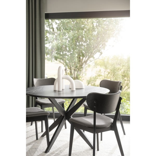 Okrągły stół z blatem w dekorze dębu 120x120 cm Calverton – Rowico-image-2