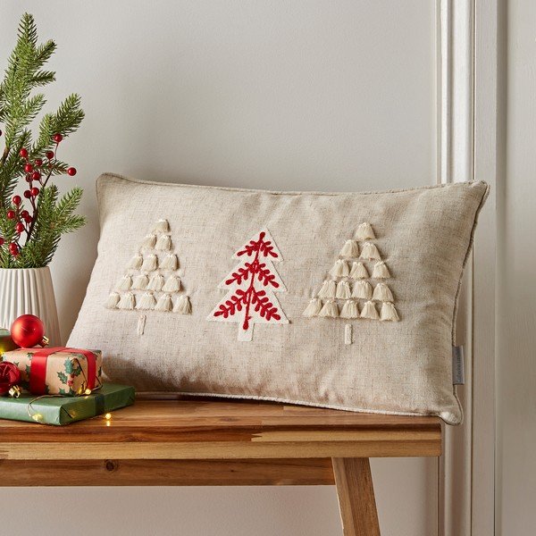 Poduszka dekoracyjna ze świątecznym motywem 30x50 cm Christmas Tree – Catherine Lansfield-image-1