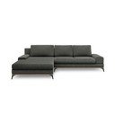 Ciemnoszary rozkładany narożnik Windsor & Co Sofas Planet, lewostronny