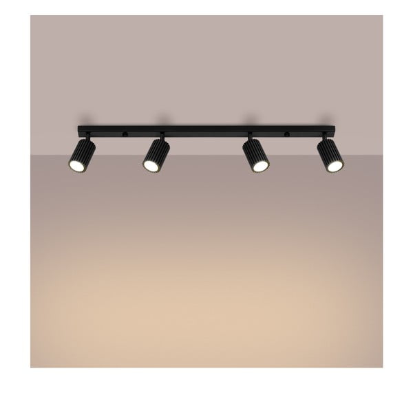 Czarna lampa punktowa 6,5x81 cm Gleam – Sollux-image-2