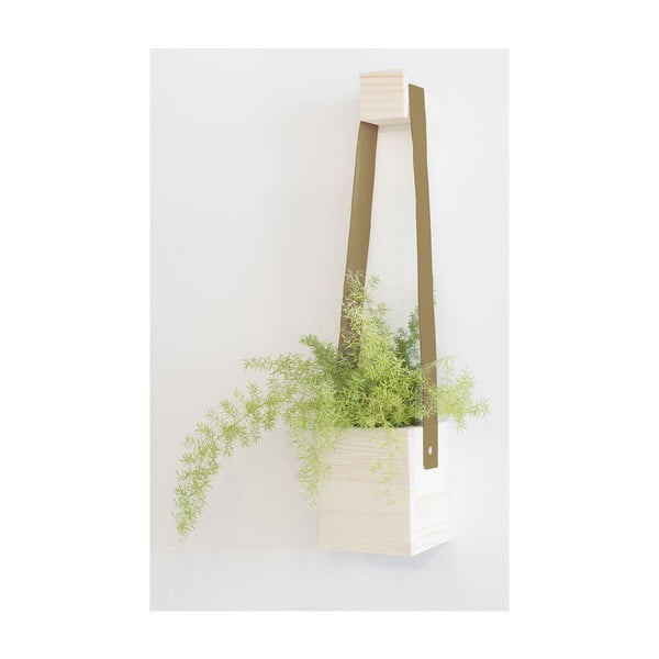 Doniczka wisząca z drewna jodłowego Surdic Colgante, 17x62 cm-image-3