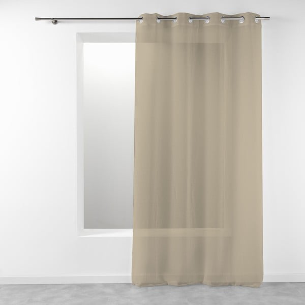 Beżowa firanka 140x280 cm Telma – douceur d'intérieur