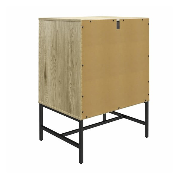 Szafka na wino w dekorze sosny w naturalnym kolorze na 6 butelek, 60x83 cm Tamlin – Queer Eye-image-3