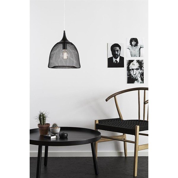 Lampa wisząca Markslöjd Grid 33 cm, czarna-image-1
