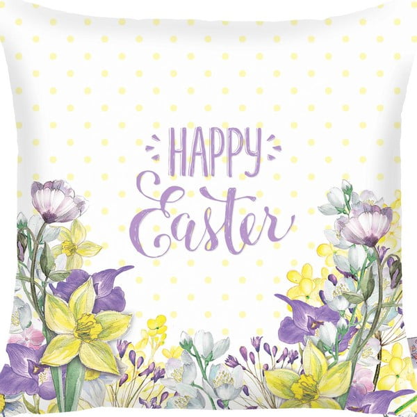 Poszewka na poduszkę Apolena Happy Easter Field Flowers, 43x43 cm