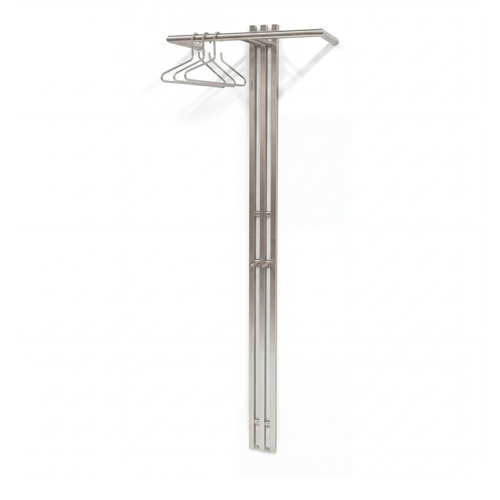 Stalowy wieszak ścienny w kolorze srebra 65 cm Senza – Spinder Design