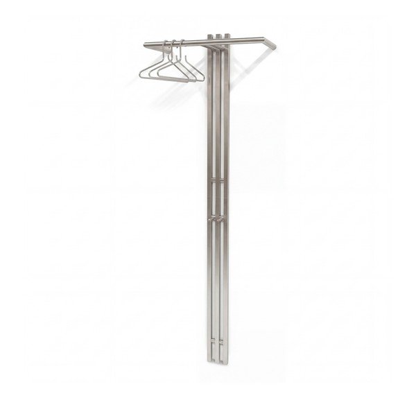 Stalowy wieszak ścienny w kolorze srebra 65 cm Senza – Spinder Design