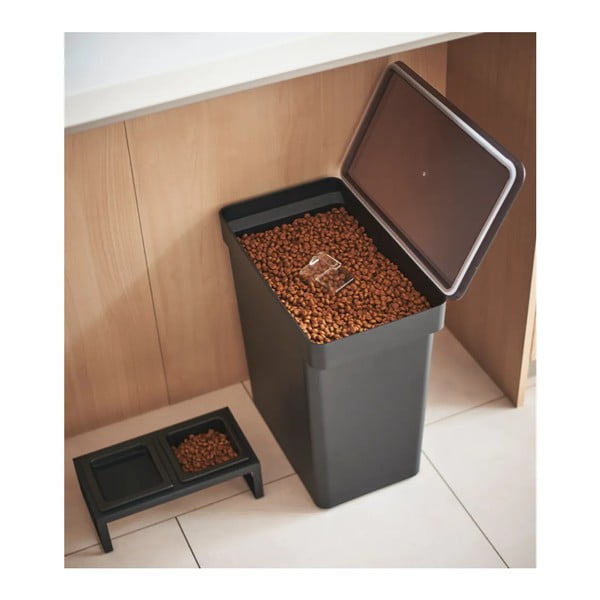 Zestaw miski i pojemnika na karmę dla czworonoga Tower – YAMAZAKI-image-1