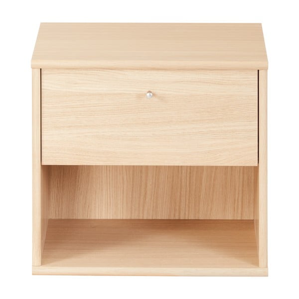 Naturalna wisząca szafka nocna w dekorze dębu z półką Mistral – Hammel Furniture