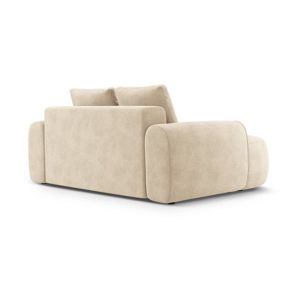 Beżowa aksamitna sofa 175 cm Linz – Cosmopolitan Design-image-3